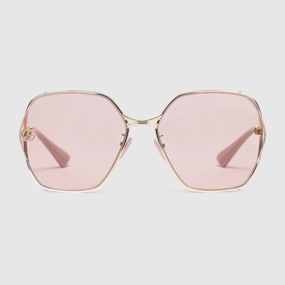 NEW GUCCI GG0818SA 003 PINK WOMEN’S SUNGLASSES - Picture 4 of 6